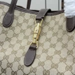 Gucci Unisex Jackie Large Tote Bag-Dark Brown-867014FAFV2