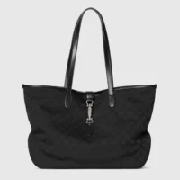 Gucci Unisex Jackie Medium Tote Bag-Black 867015FAFV4