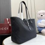 Gucci Unisex Jackie Medium Tote Bag-Black 867015FAFV4