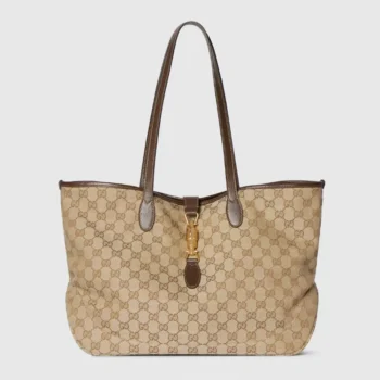 Gucci Unisex Jackie Medium Tote Bag-Dark Brown ‎867015FAFV2