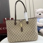 Gucci Unisex Jackie Medium Tote Bag-Dark Brown ‎867015FAFV2