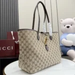 Gucci Unisex Jackie Medium Tote Bag-Dark Brown ‎867015FAFV2