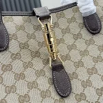 Gucci Unisex Jackie Medium Tote Bag-Dark Brown ‎867015FAFV2