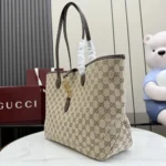 Gucci Unisex Jackie Medium Tote Bag-Dark Brown ‎867015FAFV2