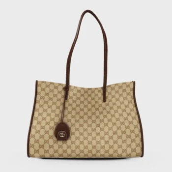 Gucci Unisex Londra Large Tote Bag-Dark Brown ‎875056FAF8N