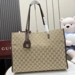 Gucci Unisex Londra Large Tote Bag-Dark Brown ‎875056FAF8N