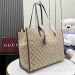 Gucci Unisex Londra Large Tote Bag-Dark Brown ‎875056FAF8N