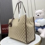 Gucci Unisex Londra Large Tote Bag-Dark Brown ‎875056FAF8N