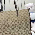 Gucci Unisex Londra Large Tote Bag-Dark Brown ‎875056FAF8N