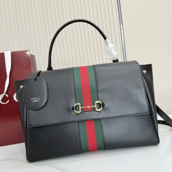 Gucci Unisex Paparazzo Large Top Handle Bag-Black 875019AAGIQ