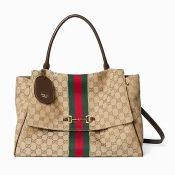 Gucci Unisex Paparazzo Large Top Handle Bag-Dark Brown 875019FAFV9