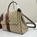 Gucci Unisex Paparazzo Large Top Handle Bag-Dark Brown 875019FAFV9