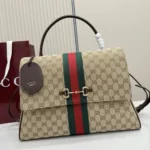 Gucci Unisex Paparazzo Large Top Handle Bag-Dark Brown 875019FAFV9