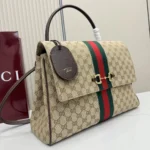 Gucci Unisex Paparazzo Large Top Handle Bag-Dark Brown 875019FAFV9