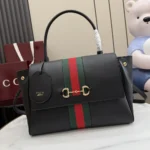 Gucci Unisex Paparazzo Medium Top Handle Bag-Black 875018AAGIQ