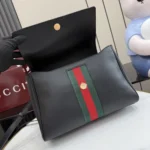 Gucci Unisex Paparazzo Medium Top Handle Bag-Black 875018AAGIQ