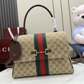 Gucci Unisex Paparazzo Medium Top Handle Bag-Dark Brown ‎875018FAFV9
