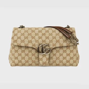 Gucci Women GG Marmont Medium Shoulder Bag-Dark Brown 850676FAF05
