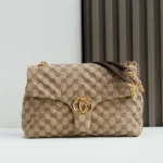 Gucci Women GG Marmont Medium Shoulder Bag-Dark Brown 850676FAF05