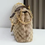 Gucci Women GG Marmont Medium Shoulder Bag-Dark Brown 850676FAF05