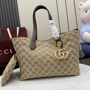 Gucci Women GG Marmont Medium Tote Bag-Brown 855279FAF05