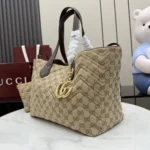 Gucci Women GG Marmont Medium Tote Bag-Brown 855279FAF05