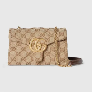 Gucci Women GG Marmont Mini Shoulder Bag-Dark Brown 867360FAF05