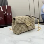 Gucci Women GG Marmont Mini Shoulder Bag-Dark Brown 867360FAF05