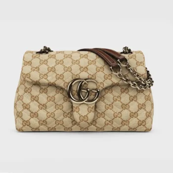 Gucci Women GG Marmont Small Shoulder Bag-Dark Brown 855371FAF05