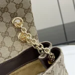 Gucci Women GG Marmont Small Shoulder Bag-Dark Brown 855371FAF05
