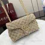 Gucci Women GG Marmont Small Shoulder Bag-Dark Brown 855371FAF05
