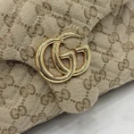Gucci Women GG Marmont Small Shoulder Bag-Dark Brown 855371FAF05