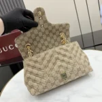 Gucci Women GG Marmont Small Shoulder Bag-Dark Brown 855371FAF05