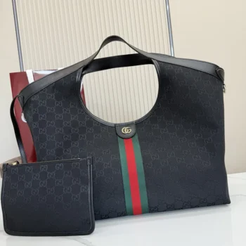 Gucci Women Giglio Large Tote Bag-Black 853971FAFWA