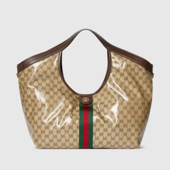 Gucci Women Giglio Large Tote Bag-Dark Brown 853971FAF1L