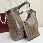 Gucci Women Giglio Large Tote Bag-Dark Brown 853971FAF1L