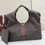 Gucci Women Giglio Large Tote Bag-Dark Brown 853971FAF3Y