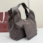 Gucci Women Giglio Large Tote Bag-Dark Brown 853971FAF3Y