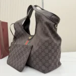 Gucci Women Giglio Large Tote Bag-Dark Brown 853971FAF3Y