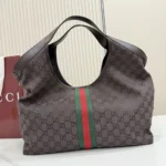 Gucci Women Giglio Large Tote Bag-Dark Brown 853971FAF3Y