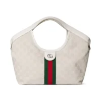 Gucci Women Giglio Large Tote Bag-White 853971FAF9O