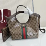 Gucci Women Giglio Small Tote Bag-Dark Brown 860845FAF1L