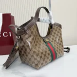Gucci Women Giglio Small Tote Bag-Dark Brown 860845FAF1L