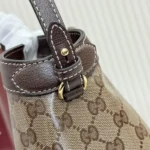 Gucci Women Giglio Small Tote Bag-Dark Brown 860845FAF1L