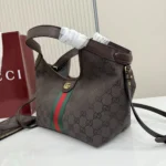 Gucci Women Giglio Small Tote Bag-Dark Brown 860845FAF3Y