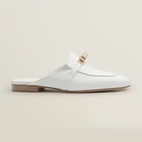 Hermes Women Oz Mule in Calfskin-White H221256Z