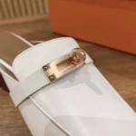 Hermes Women Oz Mule in Calfskin-White H221256Z