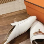 Hermes Women Oz Mule in Calfskin-White H221256Z