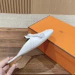 Hermes Women Oz Mule in Calfskin-White H221256Z