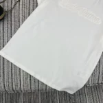 Louis Vuitton LV Men Signature Embroidery T-Shirt-White 1AJZCD
